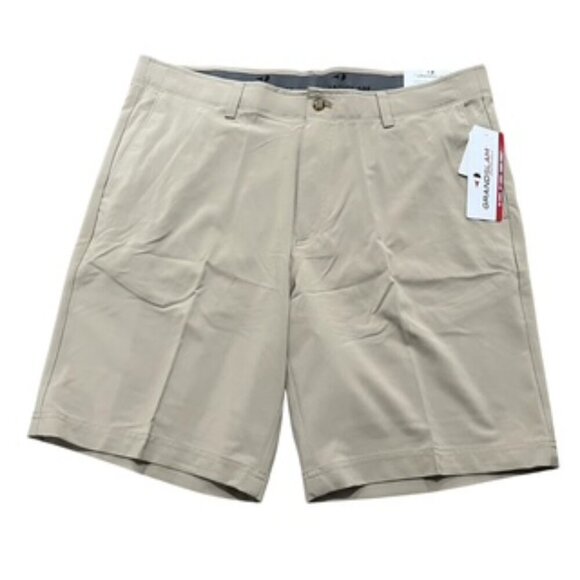 NEW Grand‎ Slam Performance Tan Golf Shorts Men’s Size 36 NWT - Picture 5 of 14
